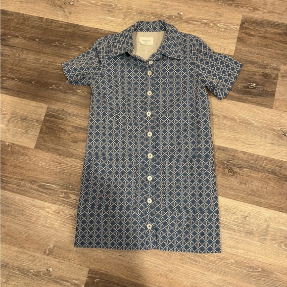 Pomander Place Denim Embroidered Lacie Dress - Picture 2 of 4